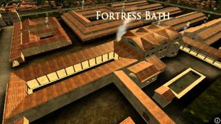 Animation of ancient Roman Fort in Caerleon Wales [upl. by Airun]