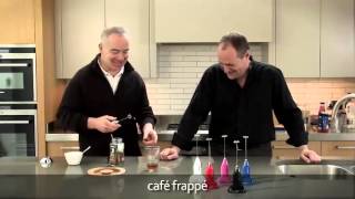 How to make a frappé coffee using an aerolatte milk frother [upl. by Ahsenauj]