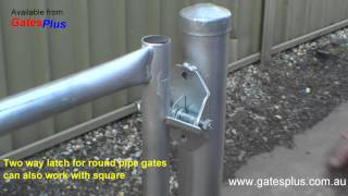 Gate Latch 2 way for round pipe and square [upl. by Conley]