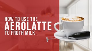 How To Use the AeroLatte To Froth Milk [upl. by Aicatsue]