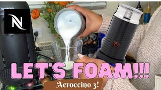 How To Foam Milk With Aeroccino 3 Make Coffee With Foam Tips amp Tricks  Easy Foamed Latte Recipe [upl. by Vorfeld]