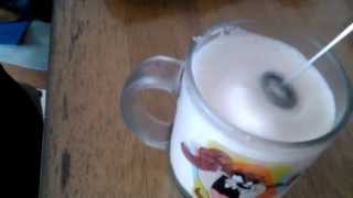 Aerolatte Review Frothing Cold Milk In Under 1 Minute [upl. by Hidie611]